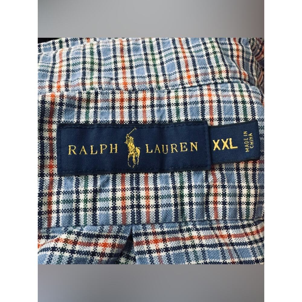 EUC Ralph Lauren Multicolored Plaid Long Sleeve Button Down Shirt size XXL - Picture 4 of 4